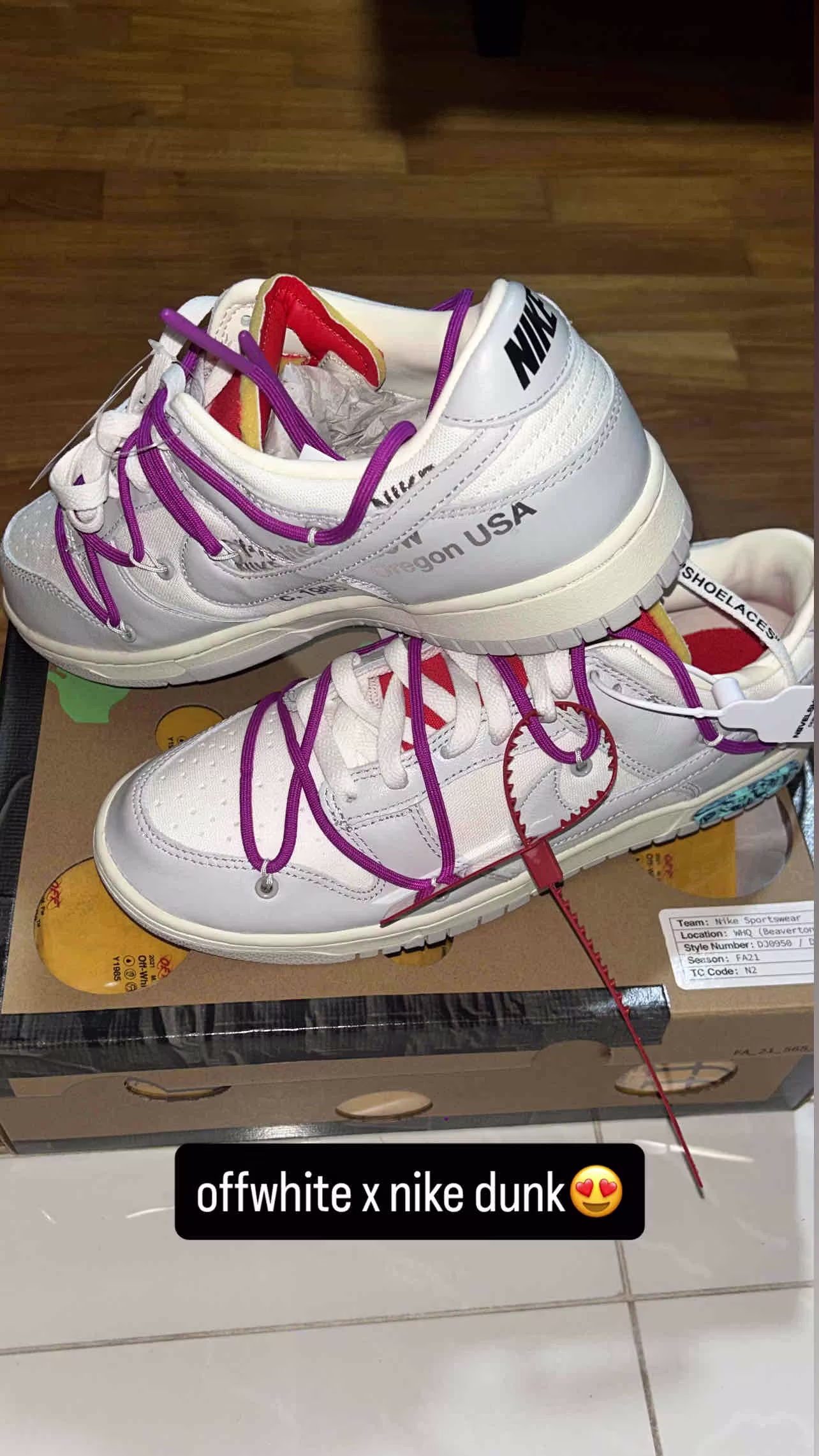 Off-White x Nike Dunk Low 'Dear Summer - 45 of 50' DM1602-101 Off-White x Nike Dunk Low 'Dear Summer - 45 of 50' DM1602-101